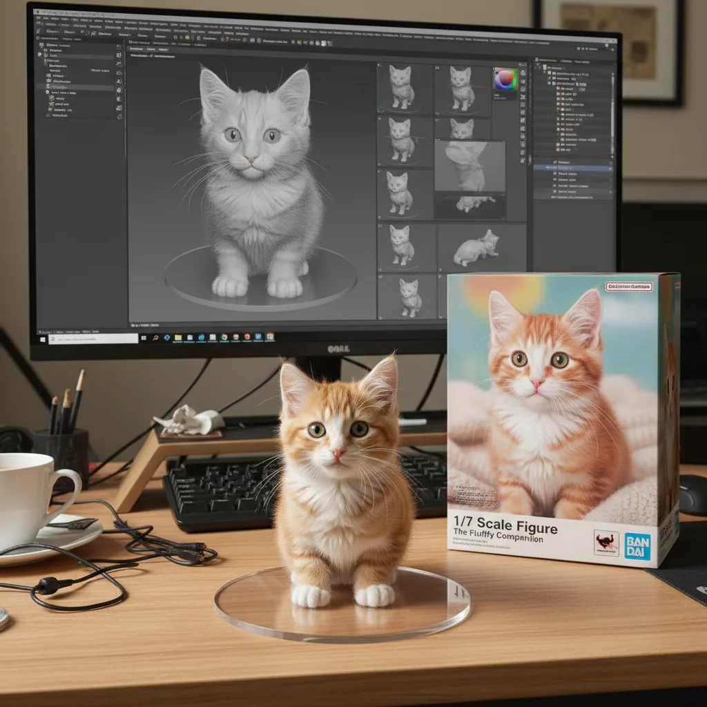 3D Action Figure Generator example output