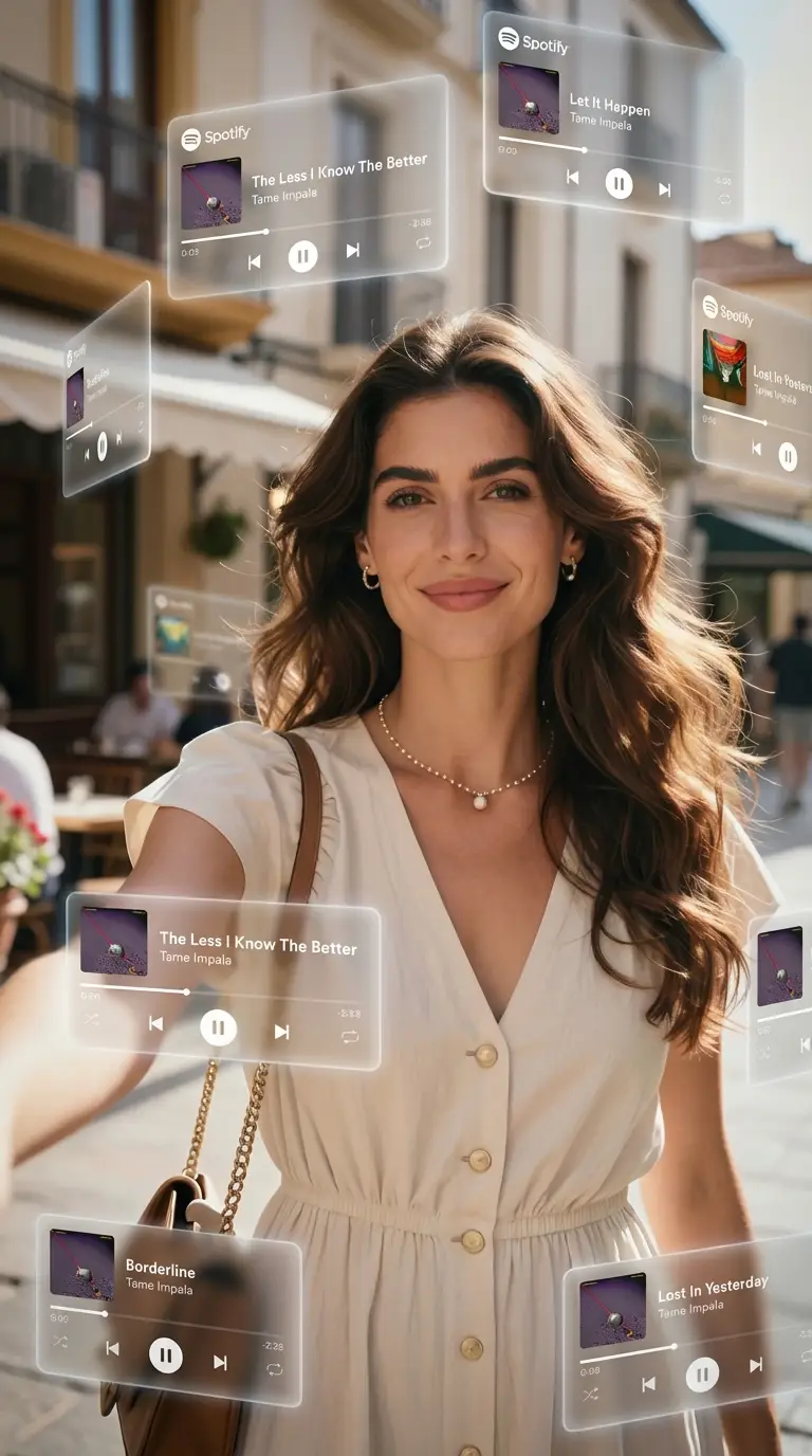 AR Music Orbit Portrait Generator example output
