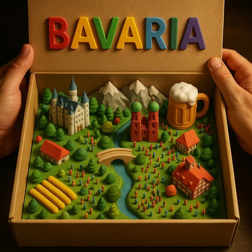 3D Country Box Diorama