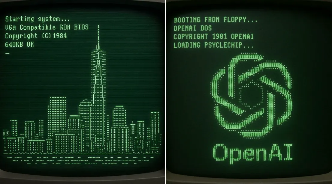 Retro ASCII NYC Boot Screen example output