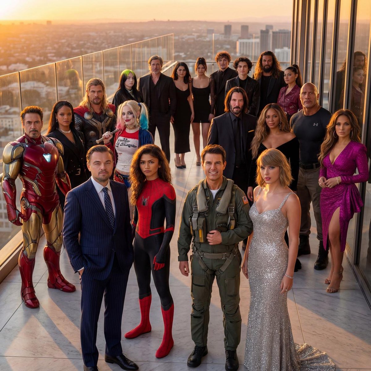 Celebrity Group Golden Hour Editorial